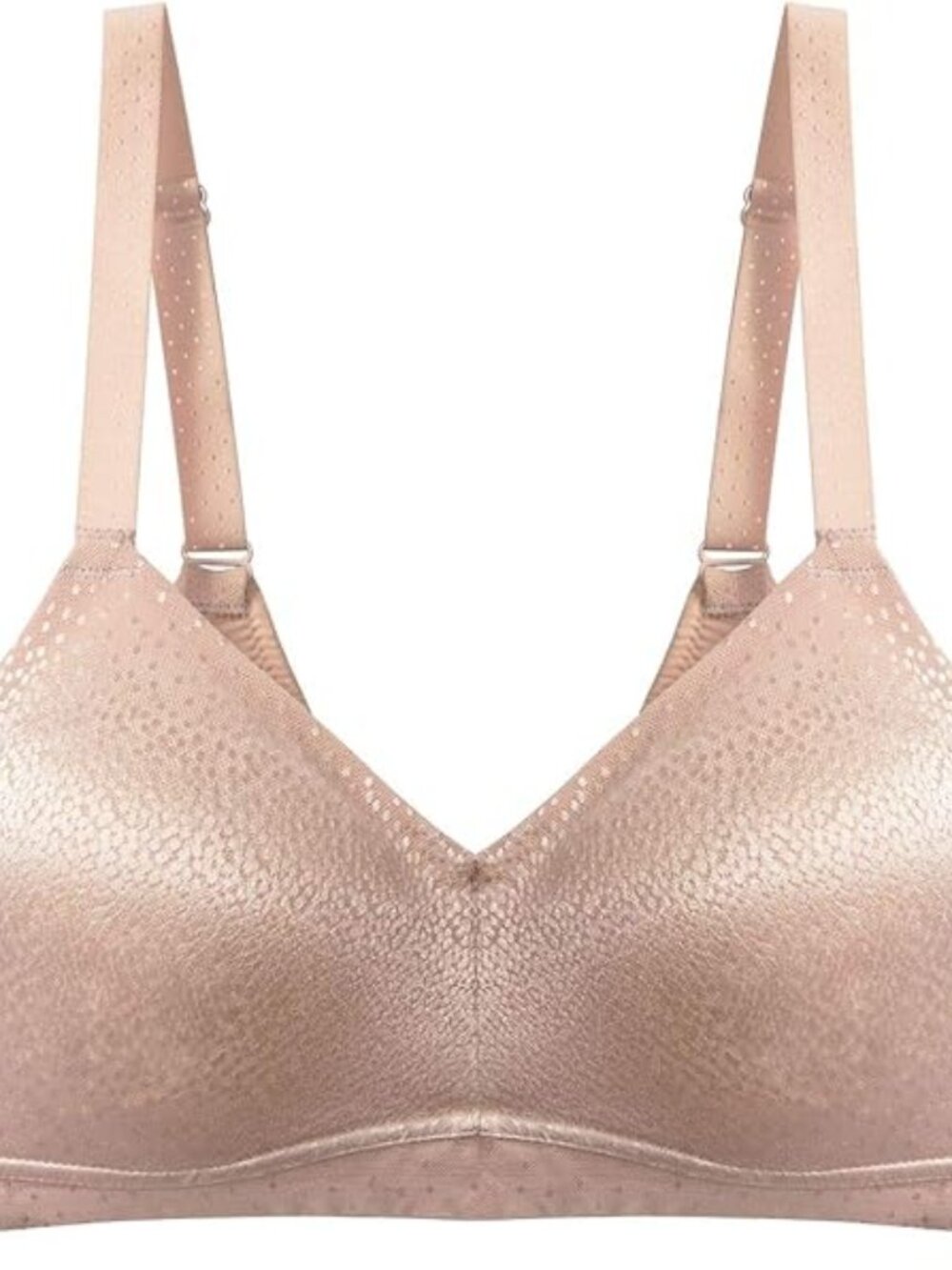 Wacoal Back Appeal Wirefree Bra Nude Beige LIKE NEW 34D